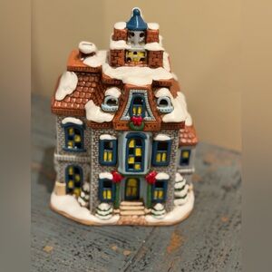 Lefton Colonial Village Greystone House - no box